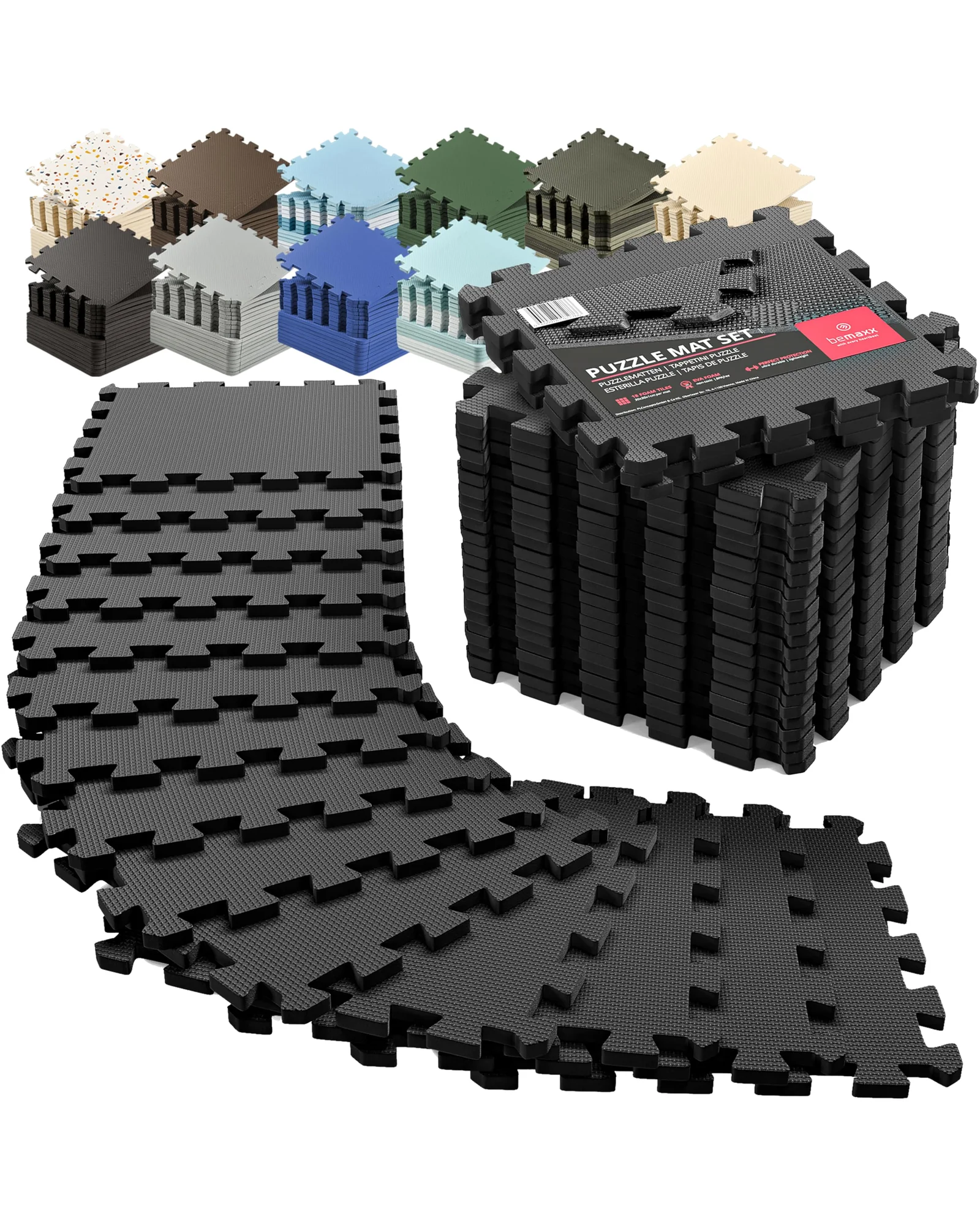 bemaxx Набор спортивных матов интерлокинг EVA 18 шт (12.6x12.6x0.4") — 1