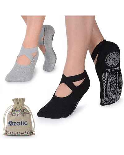 Ozaiic Pilates Socks носки для йоги и пилатеса нескользящие 3 пары