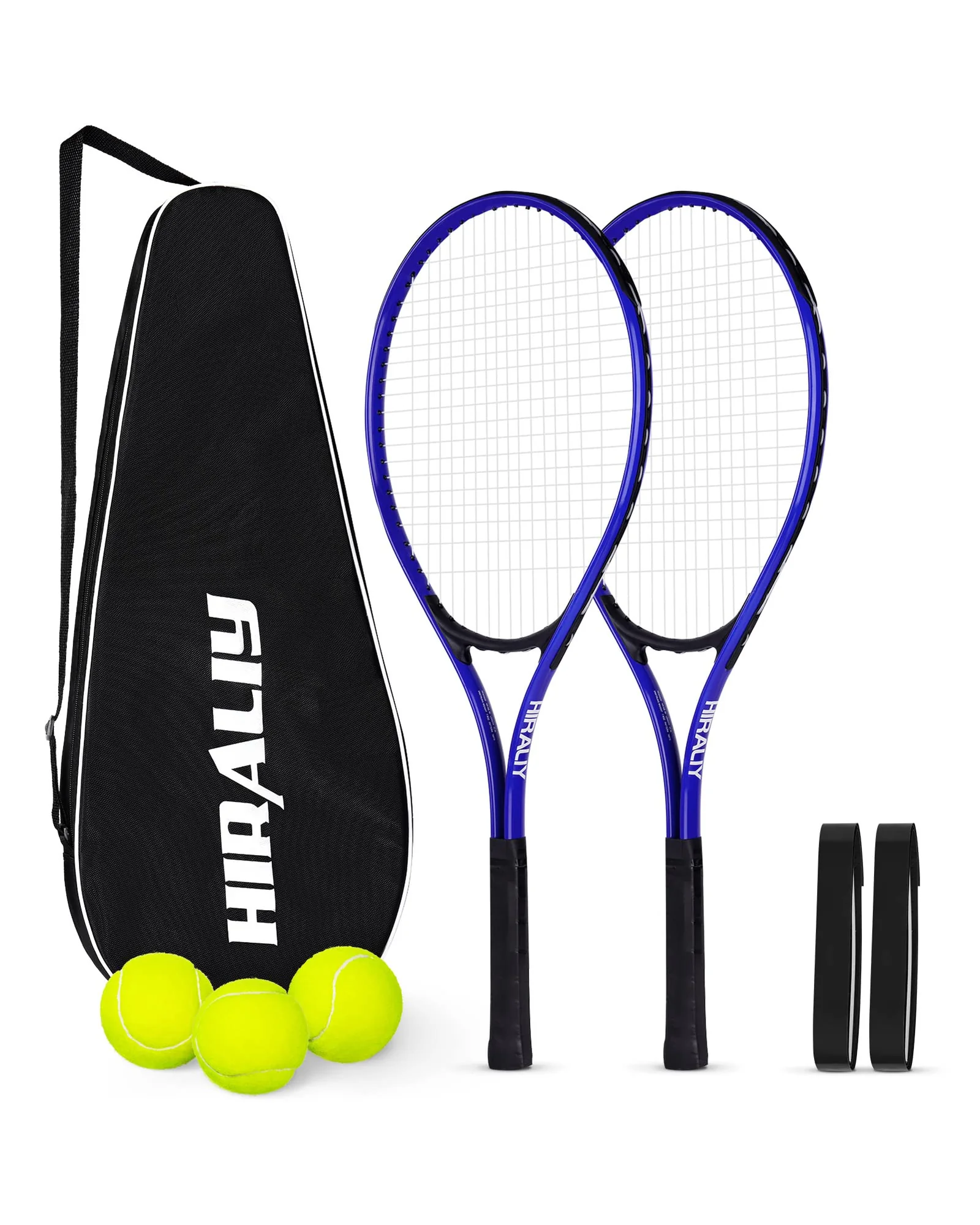 HIRALIY Tennis Rackets 2 Pack для начинающих — синий