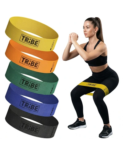 Ленты сопротивления Tribe fabric для упражнений 5 уровней