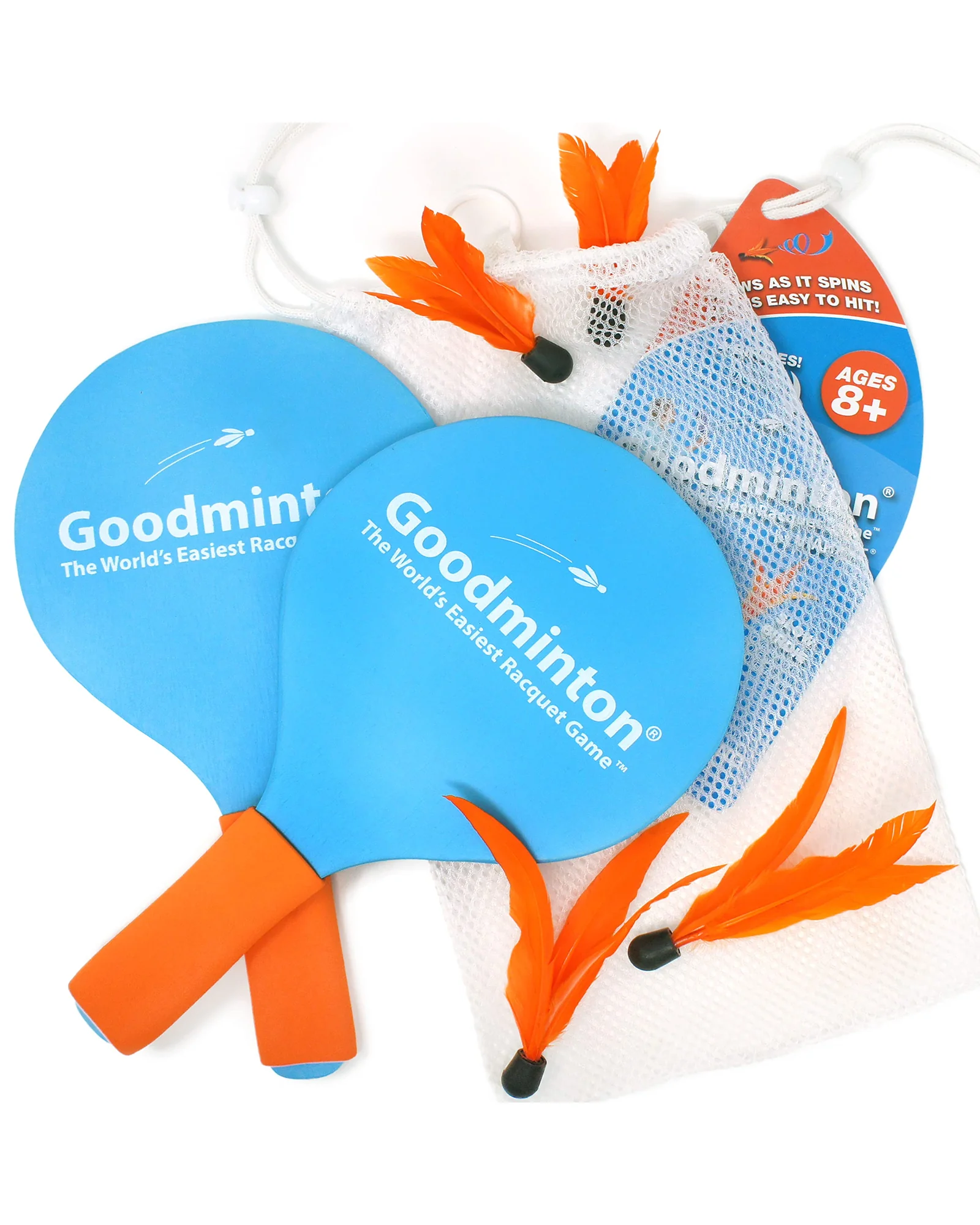 Goodminton — набор ракеток для игры: 2 ракетки и 4 волана в сумке — 1