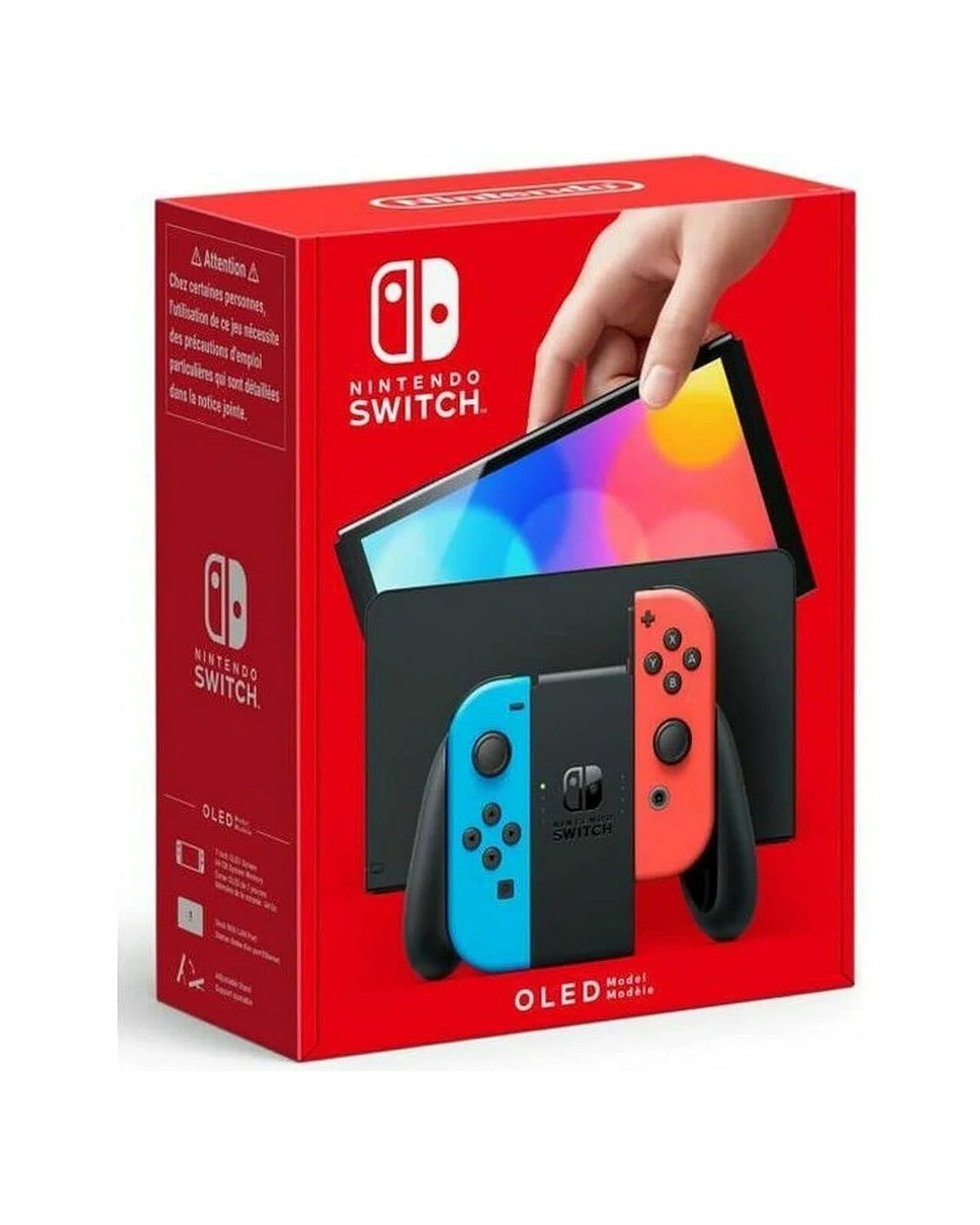 Nintendo Switch OLED — Неон сине-красная — 1