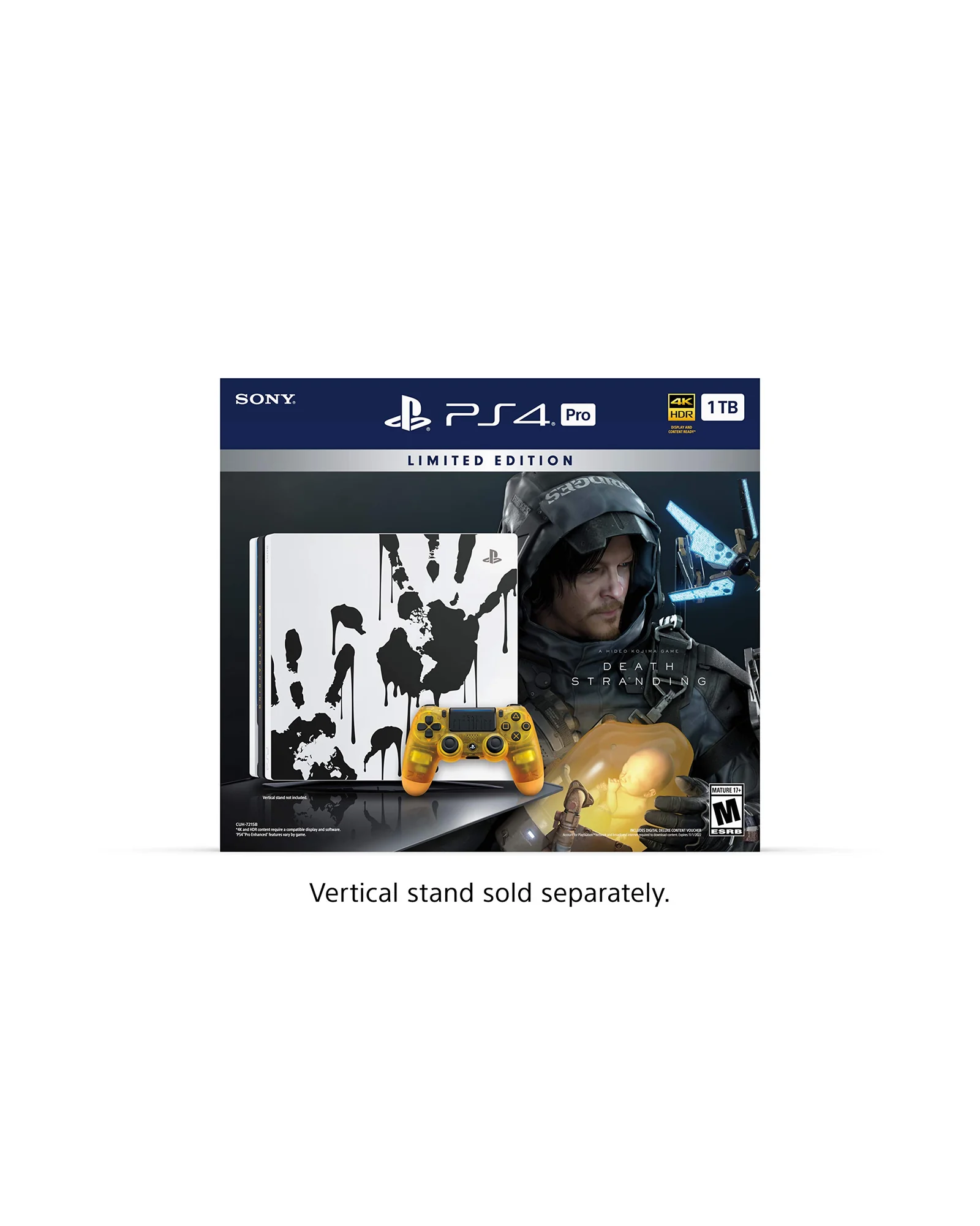 PlayStation 4 Pro 1TB Death Stranding — черный