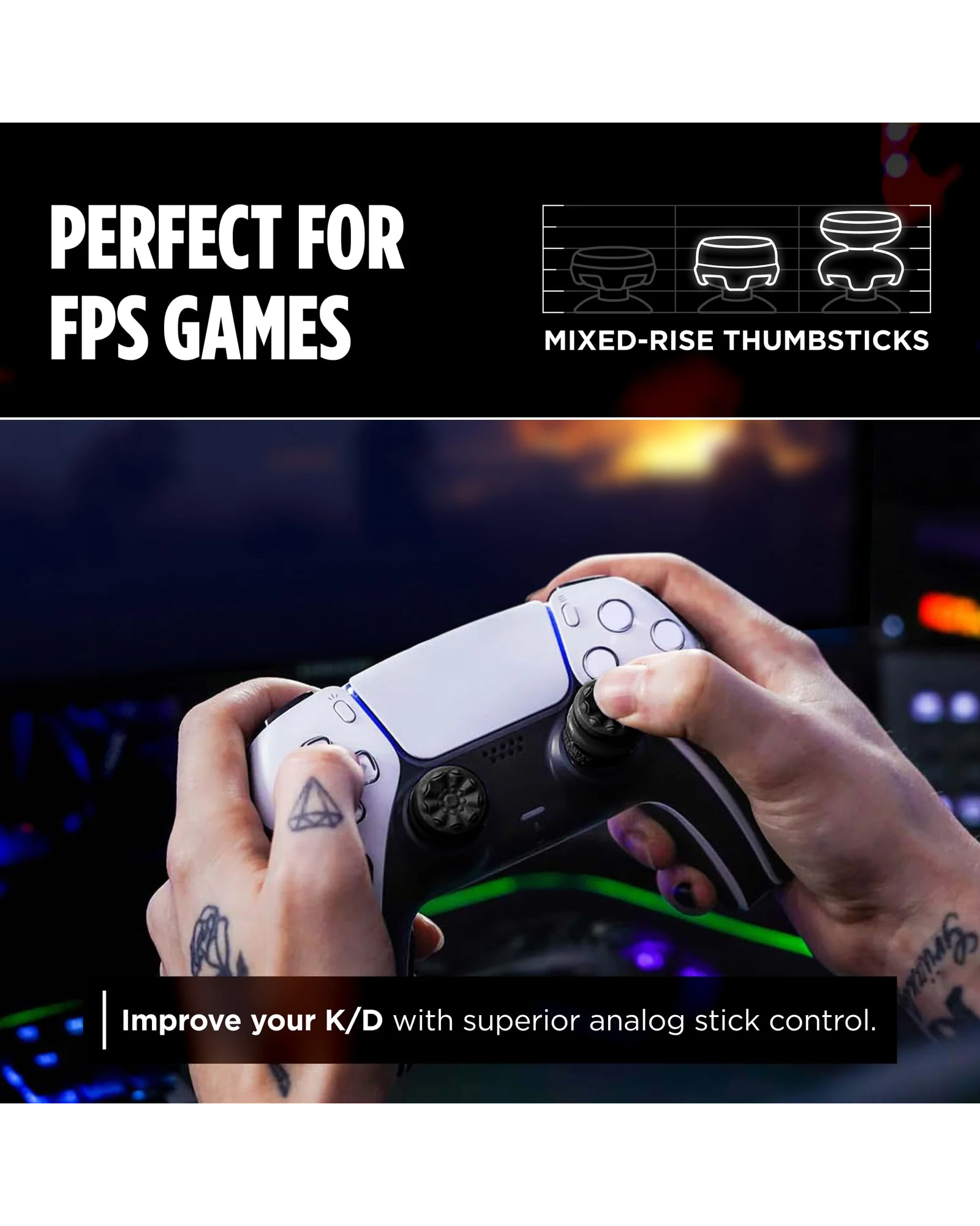 KontrolFreek FPS Galaxy Black для PS4/PS5 — 4