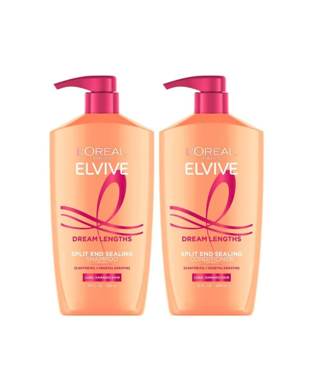 L'Oreal Paris Elvive Dream Lengths шампунь и кондиционер, набор — оранжевый