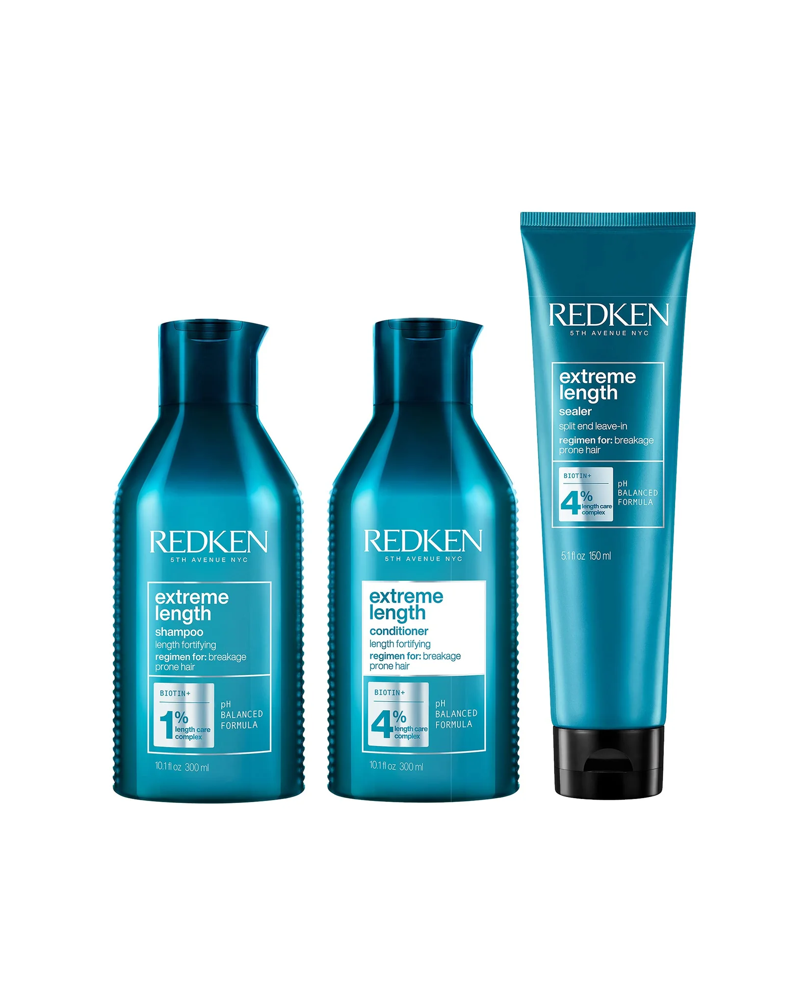 Redken Extreme Length Шампунь с биотином для длины волос — голубой