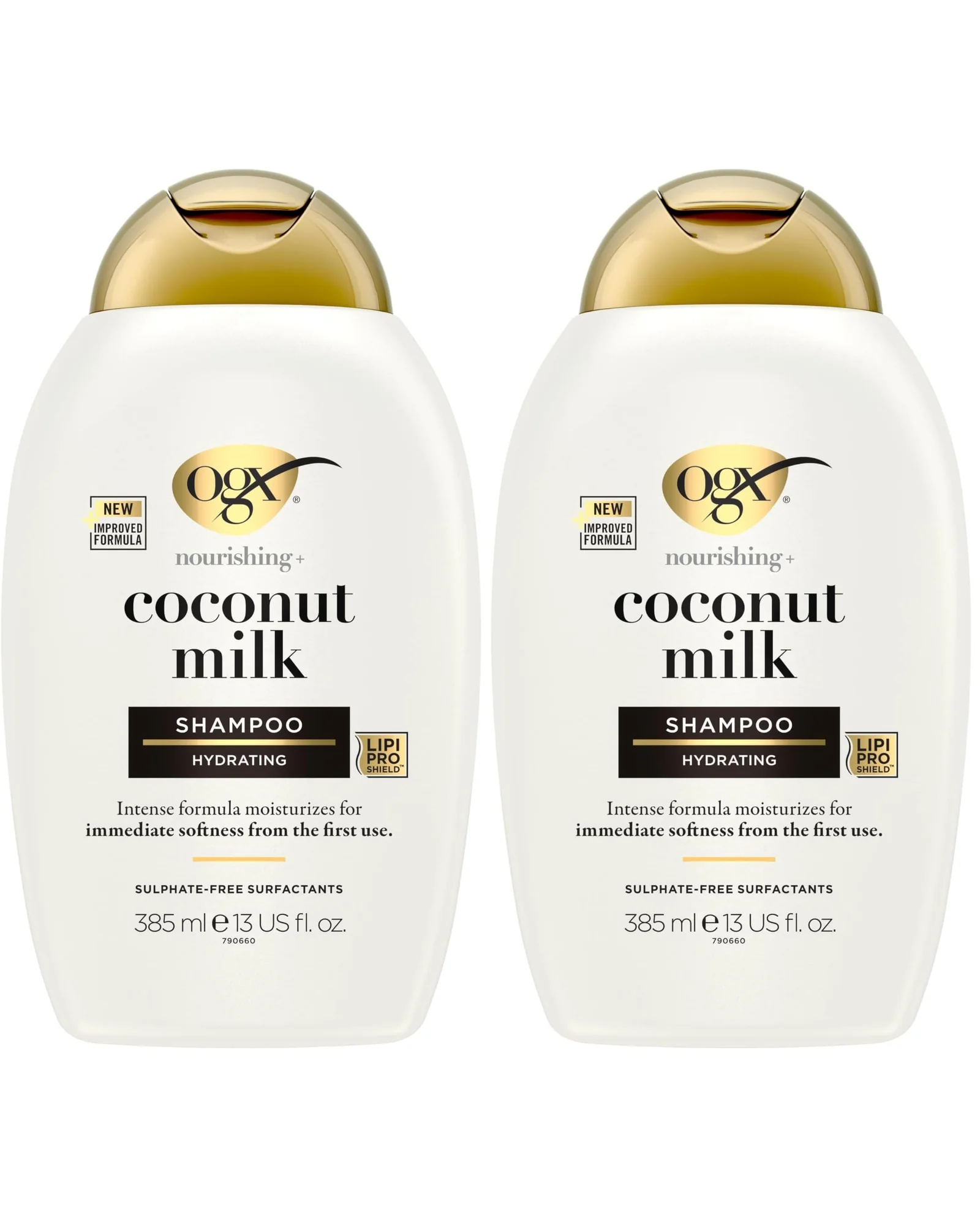 OGX Nourishing Coconut Milk, питательный шампунь — белый