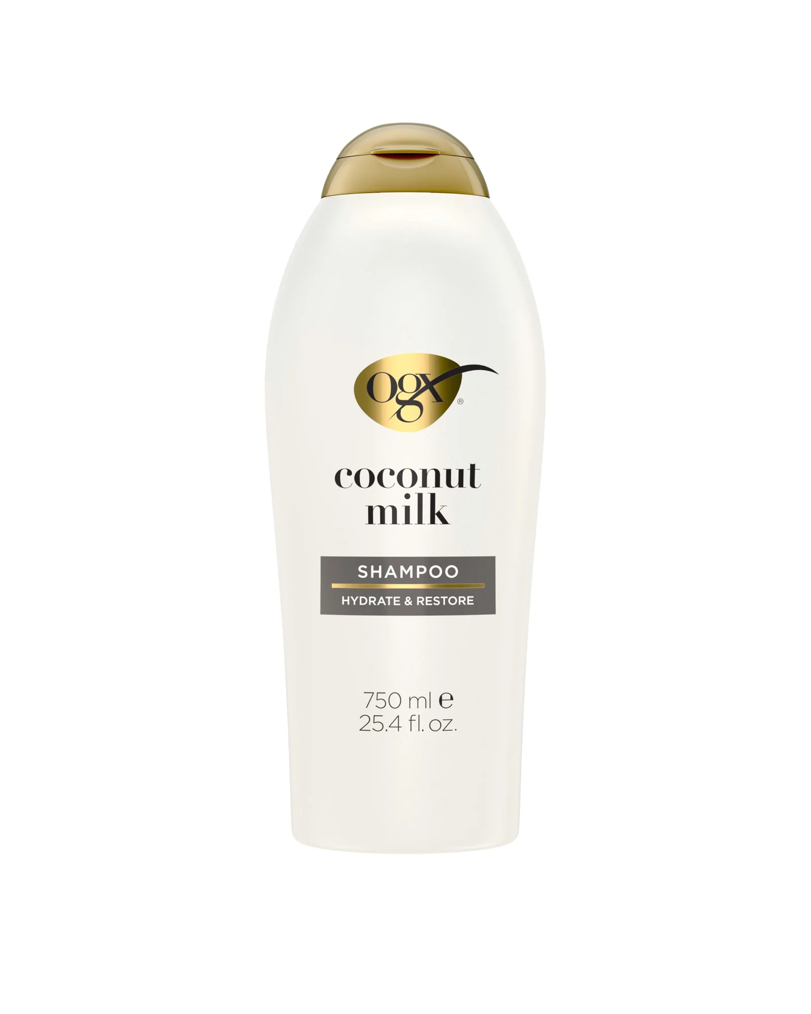 OGX Nourishing Coconut Milk, питательный шампунь — белый