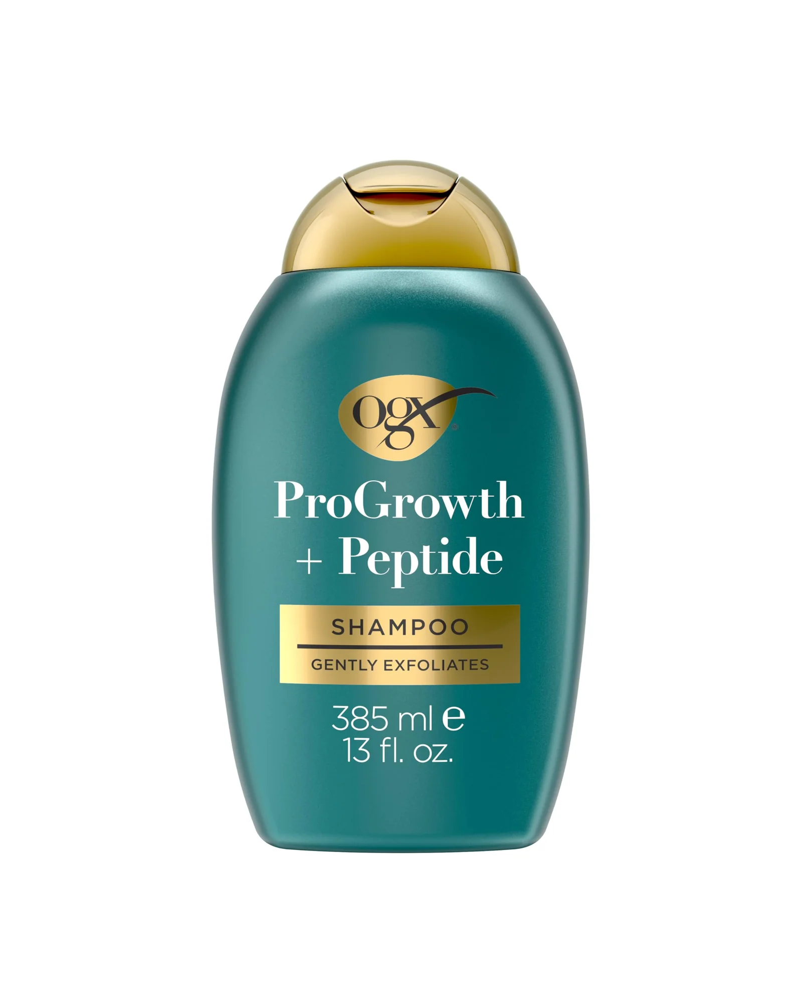 OGX ProGrowth + Peptide Очищающий шампунь 385 мл — зеленый