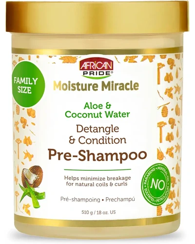African Pride Moisture Miracle Маска-кондиционер с кокосовой водой и алоэ