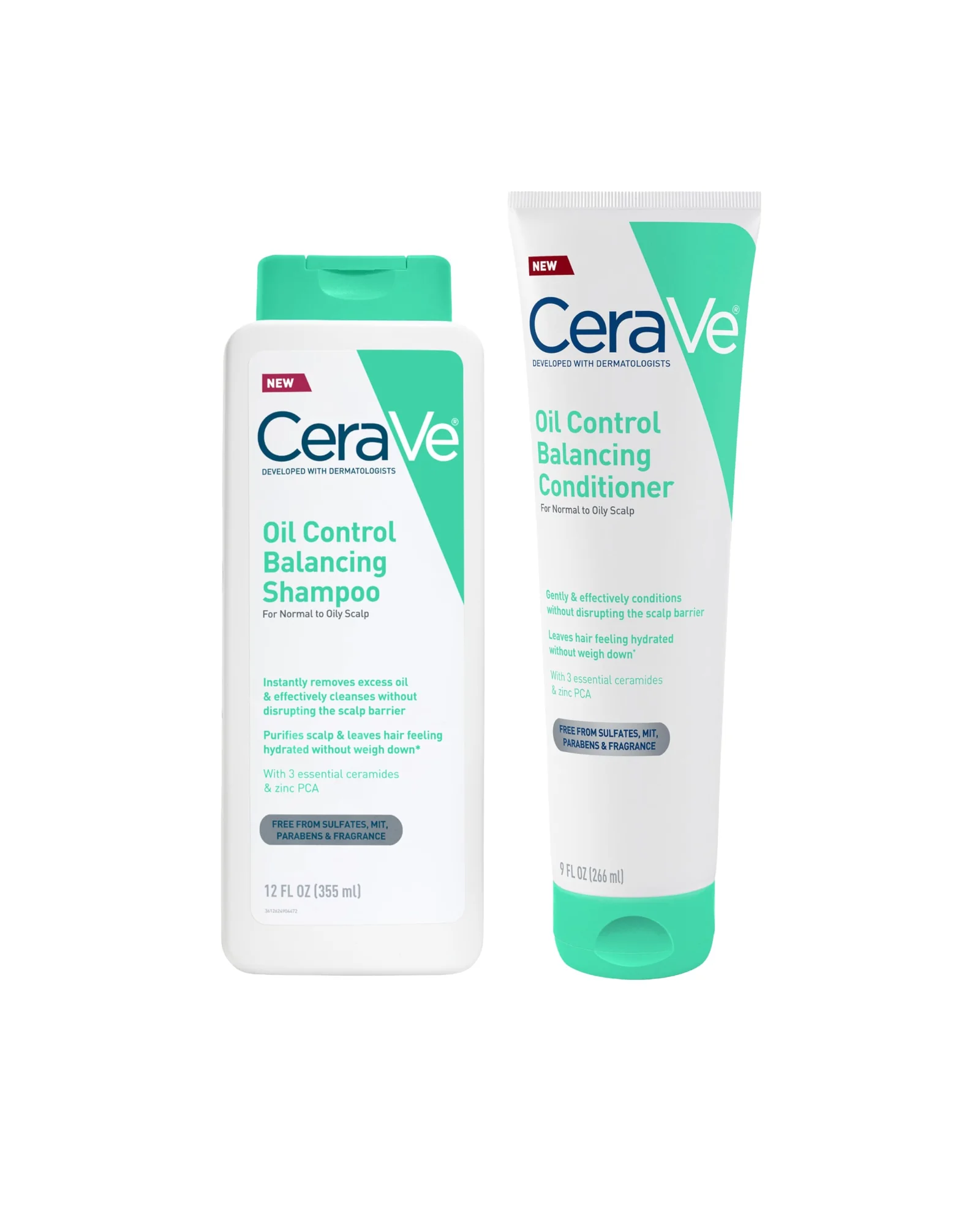 CeraVe Oil Control Balancing Shampoo — шампунь для контроля жира волос — белый