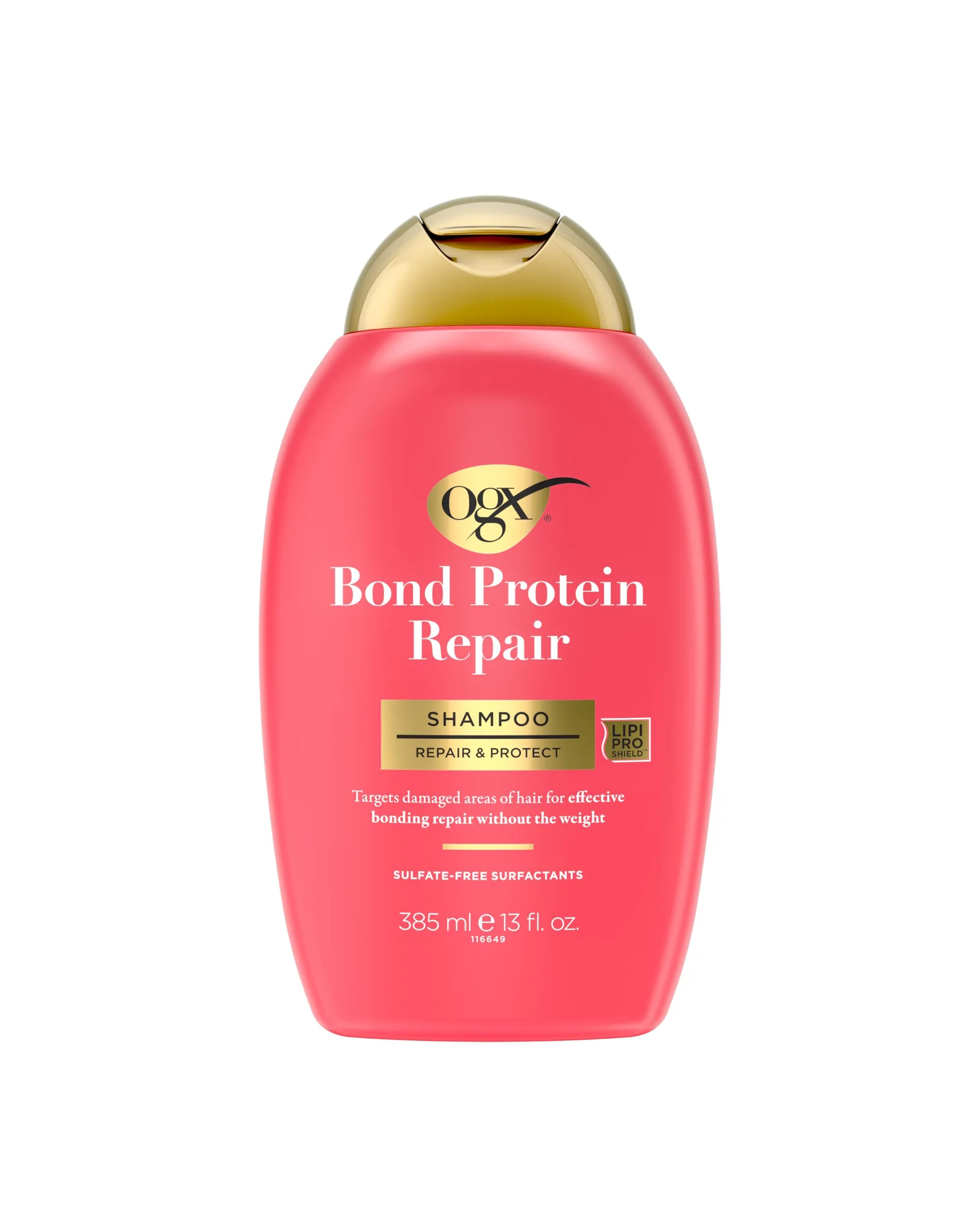 OGX Repair & Protect Bond Protein шампунь восстанавливающий — розовый