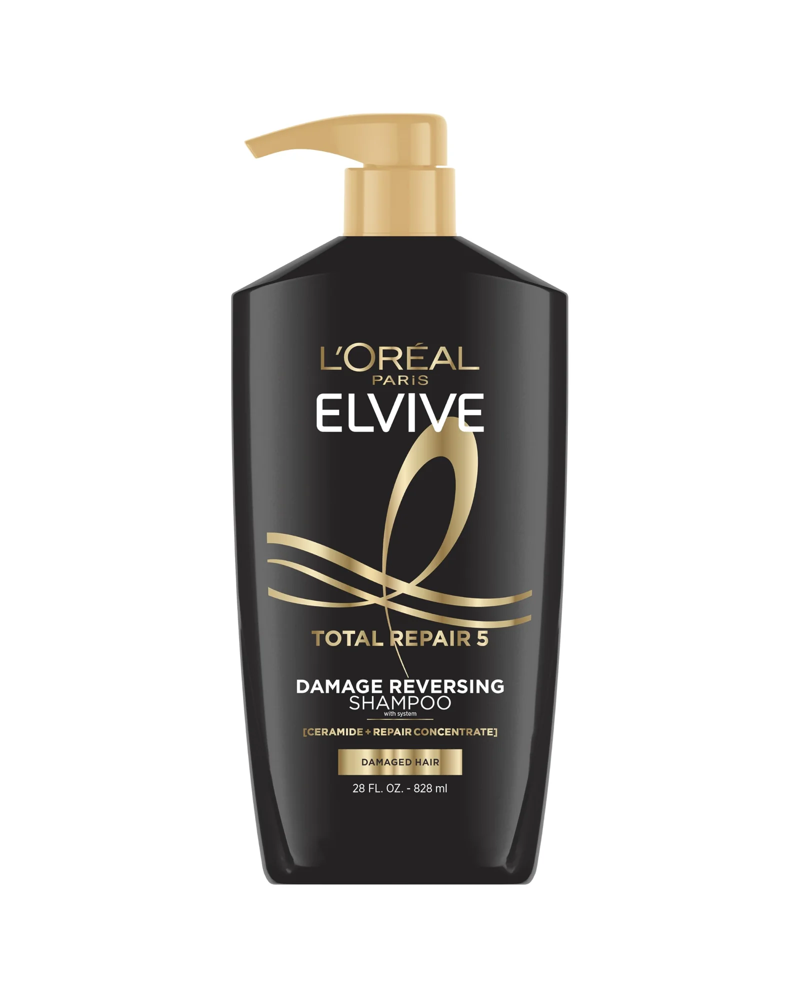 L'Oreal Elvive Total Repair 5 шампунь восстанавливающий для поврежденных волос — черный