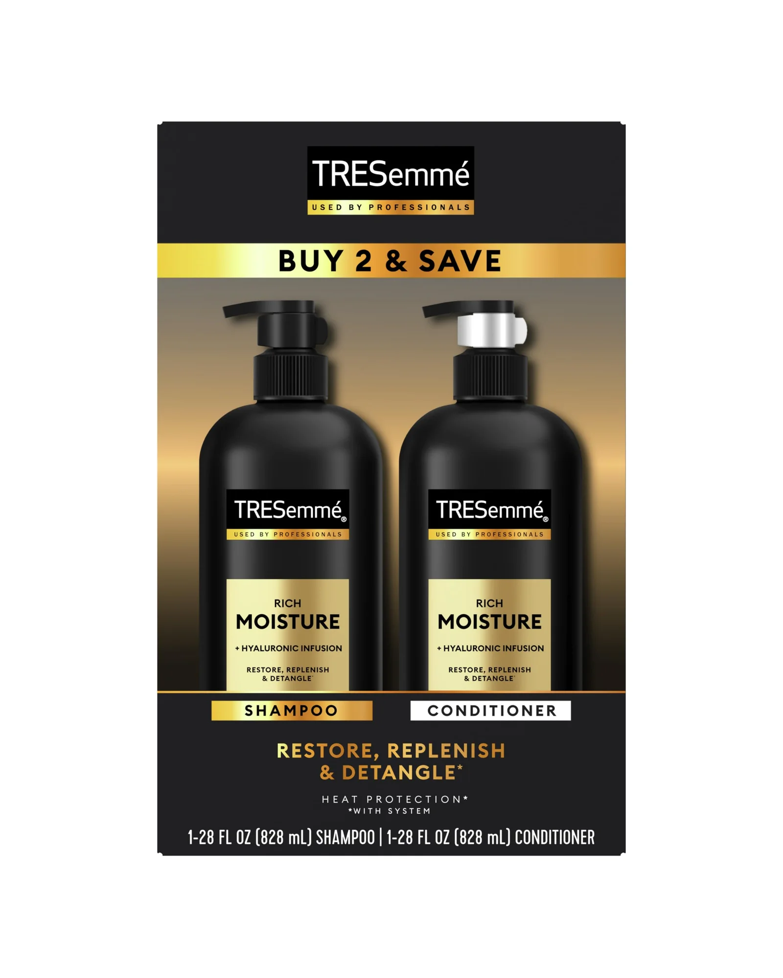 TRESemmé Rich Moisture шампунь и кондиционер, набор — черный