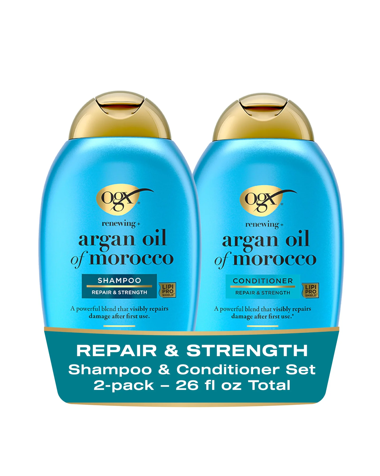 OGX Renewing Argan Oil Morocco Шампунь & Кондиционер Set — голубой