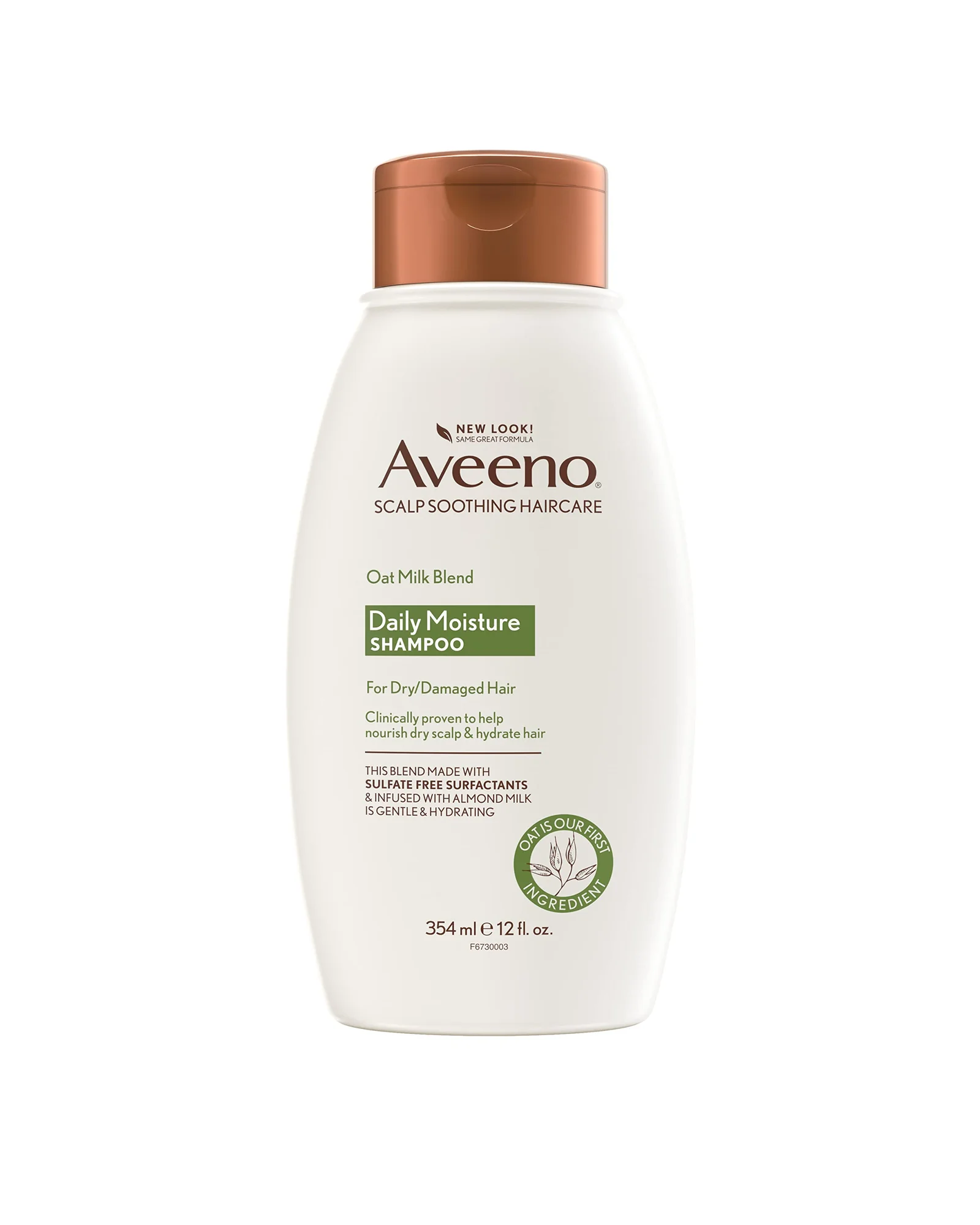 Aveeno Farm-Fresh овсяное молоко шампунь, 355ml — бежевый