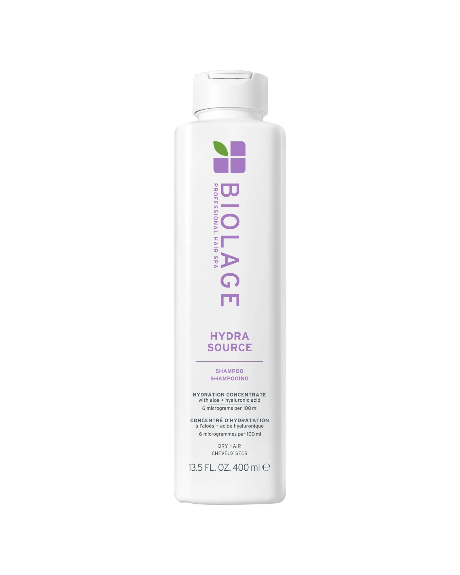 Biolage Hydra Source Шампунь, увлажнение для сухих волос — белый