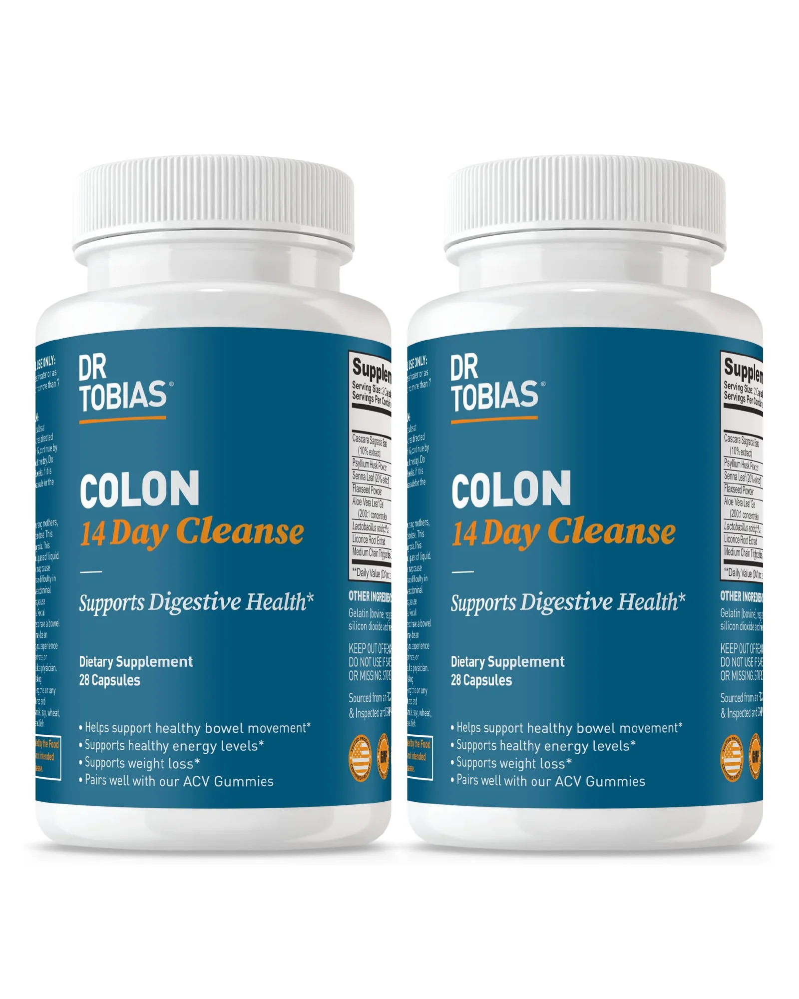 Dr. Tobias Colon Cleanse средство для очищения кишечника — синий