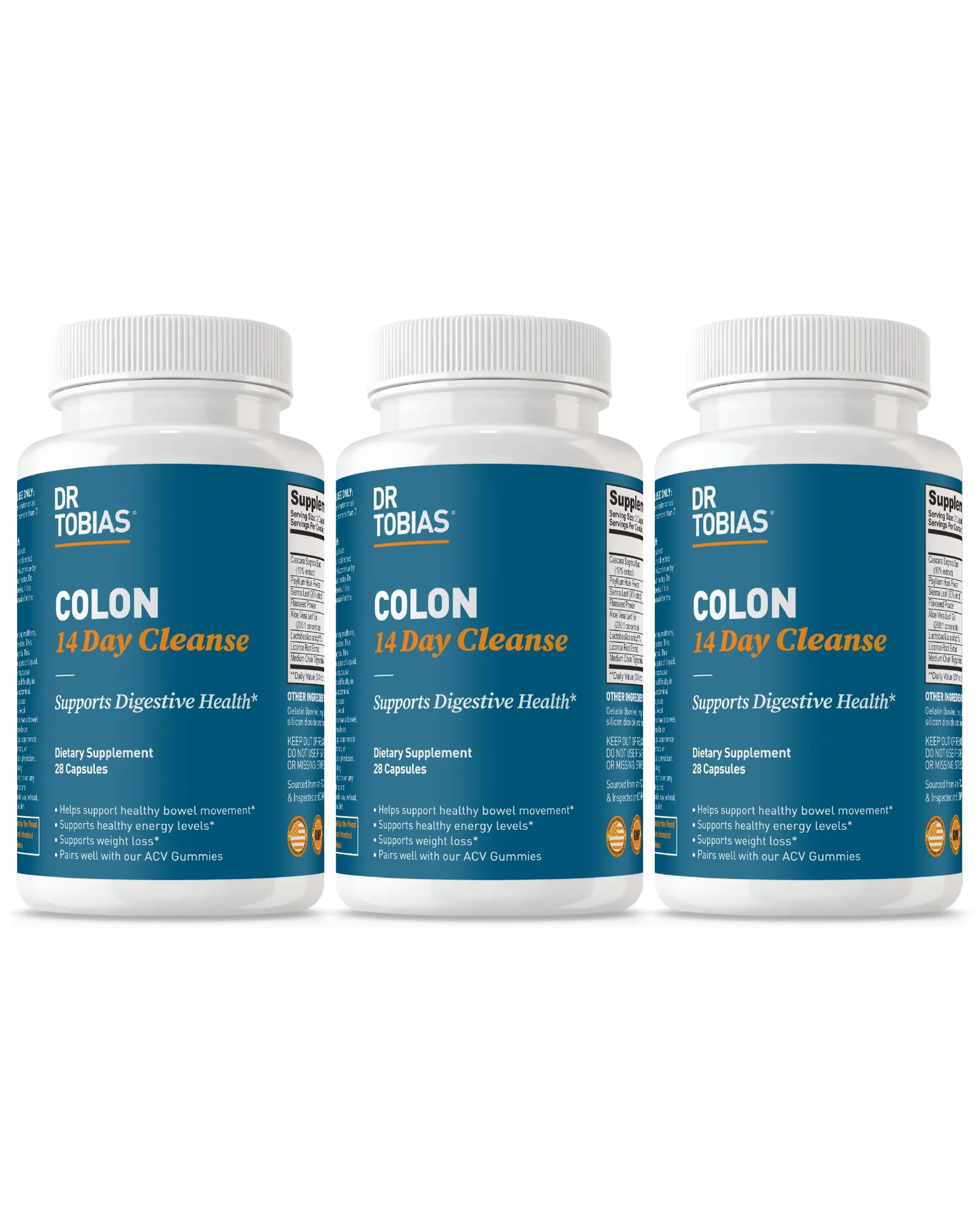 Dr. Tobias Colon Cleanse средство для очищения кишечника — синий