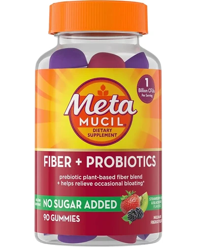 Metamucil Fiber пребиотические жевательные мармеладки, клубника-киви (90 шт)