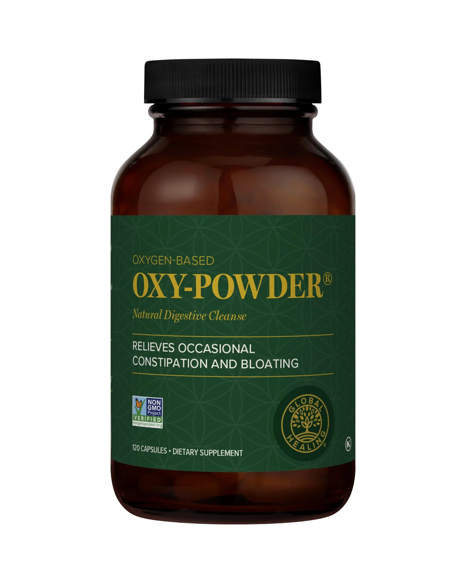 Global Healing Oxy-Powder Очистка кишечника 60 капсул — коричневый
