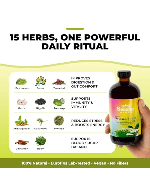 Serene Herbs Soursop Bitters — травяной тоник для очищения организма — 2