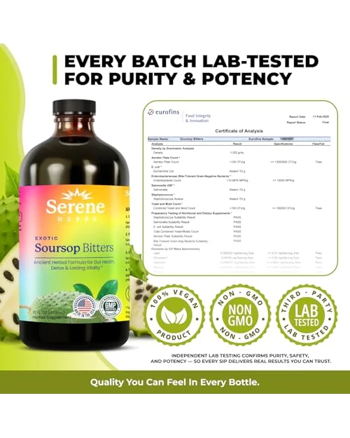 Serene Herbs Soursop Bitters — травяной тоник для очищения организма — 5