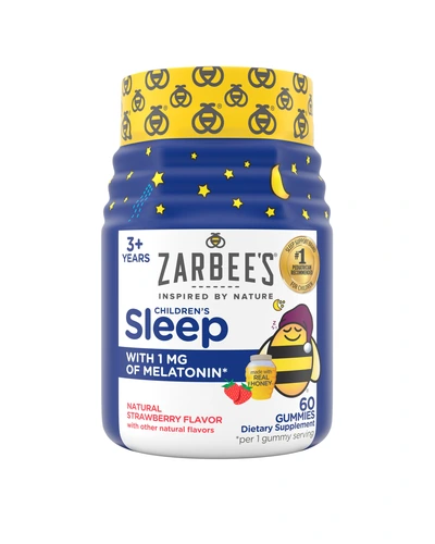 Zarbee's Kids Sleep — мармеладки с мелатонином 1 мг, клубника