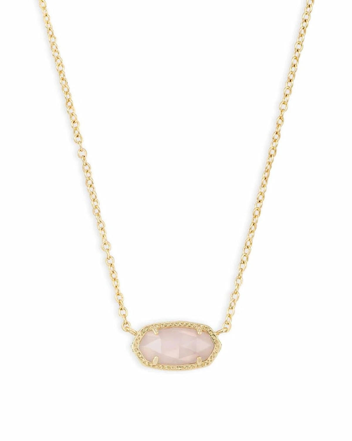 Kendra Scott Elisa Кулон с розовым кварцем — золотистый
