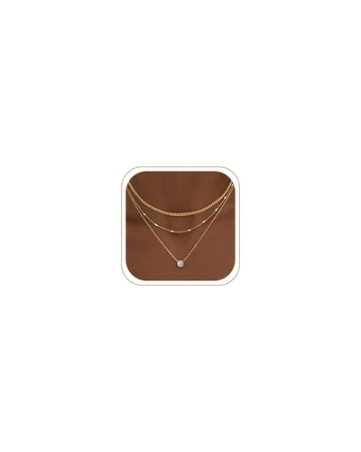 Layered Gold Necklaces колье многослойное 14K позолота