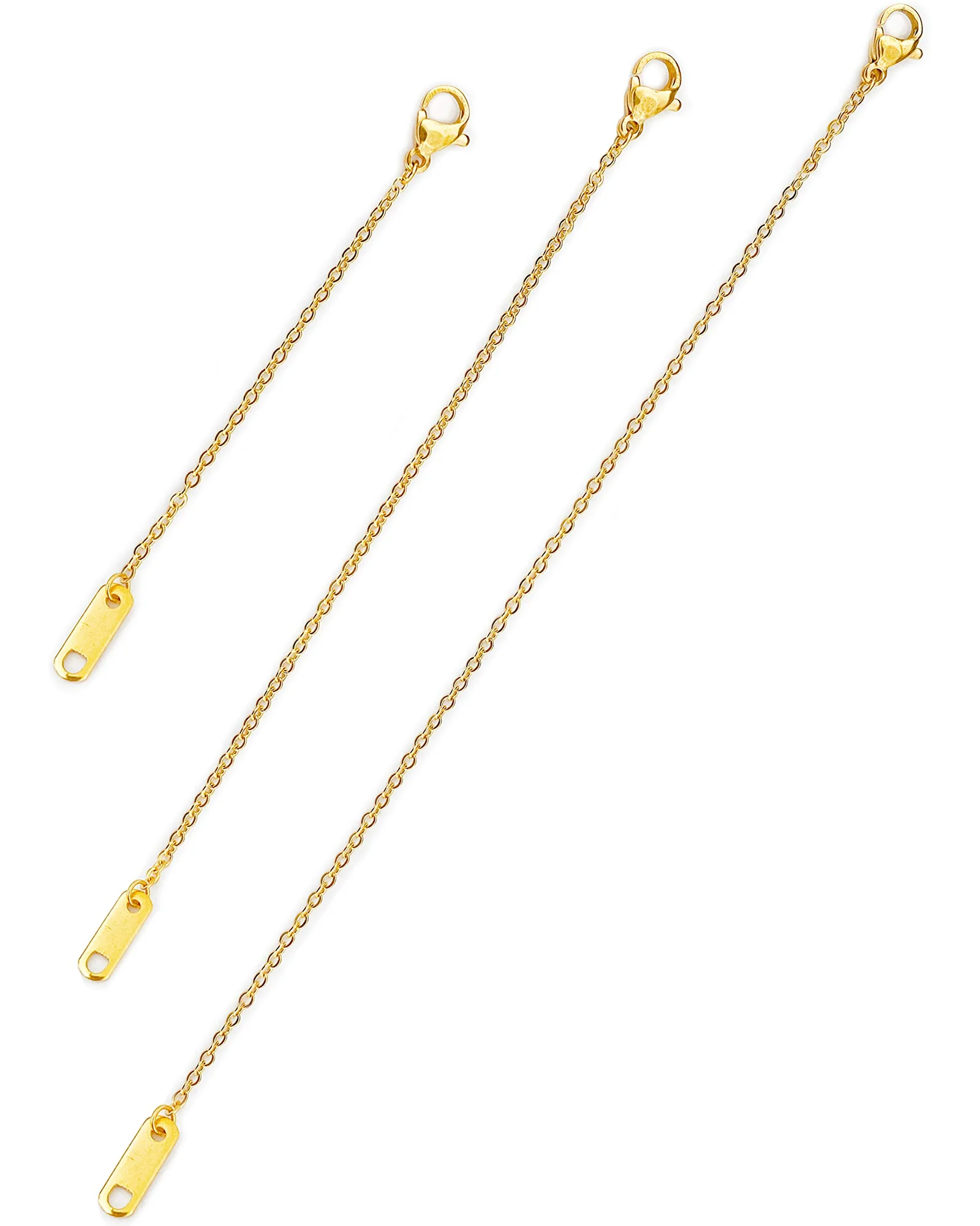 Altitude Boutique 18k Gold Plated Necklace Extenders Delicate Necklace Extender Chain Set for Women — 1