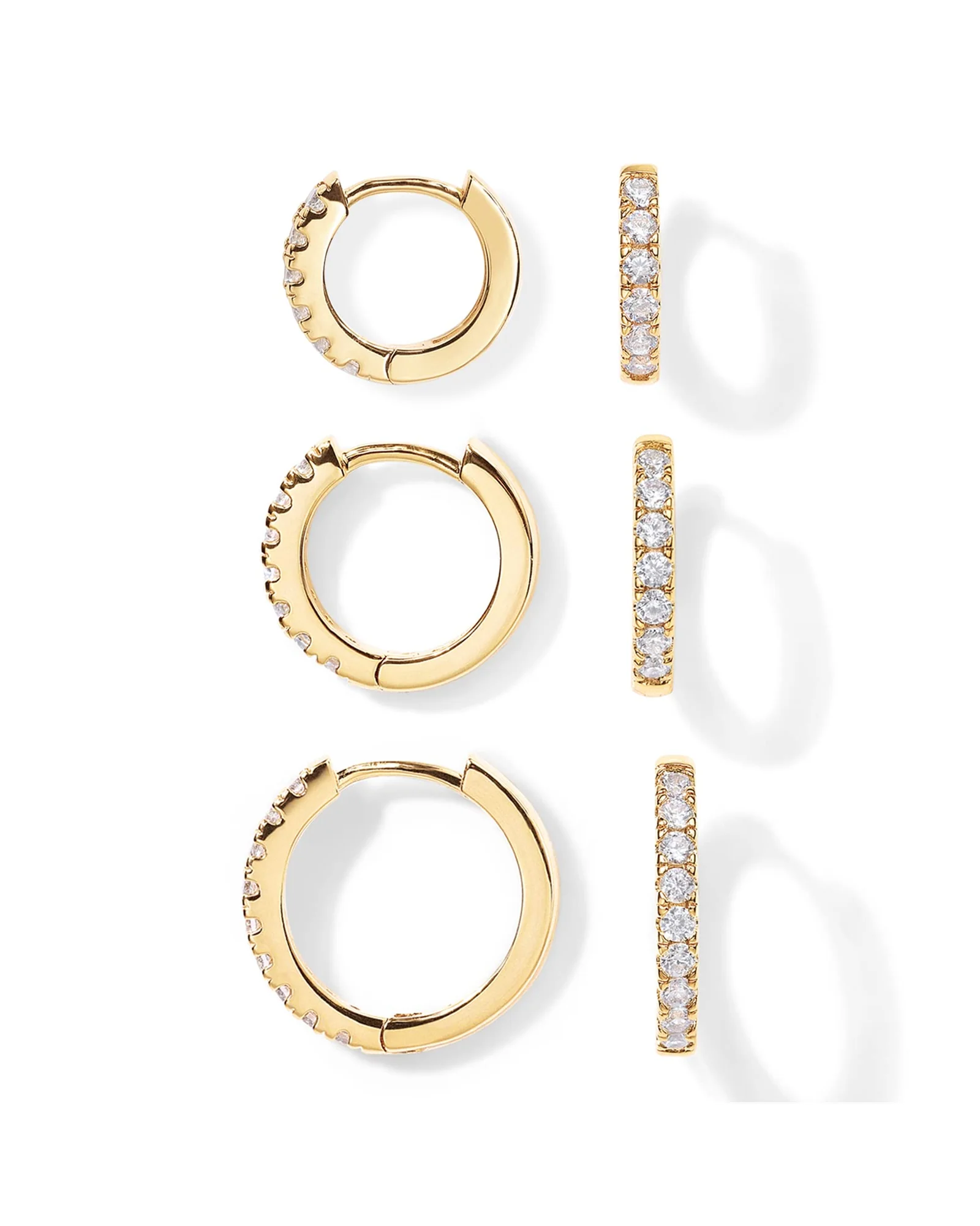 PAVOI Gold Hoop Earrings — 1