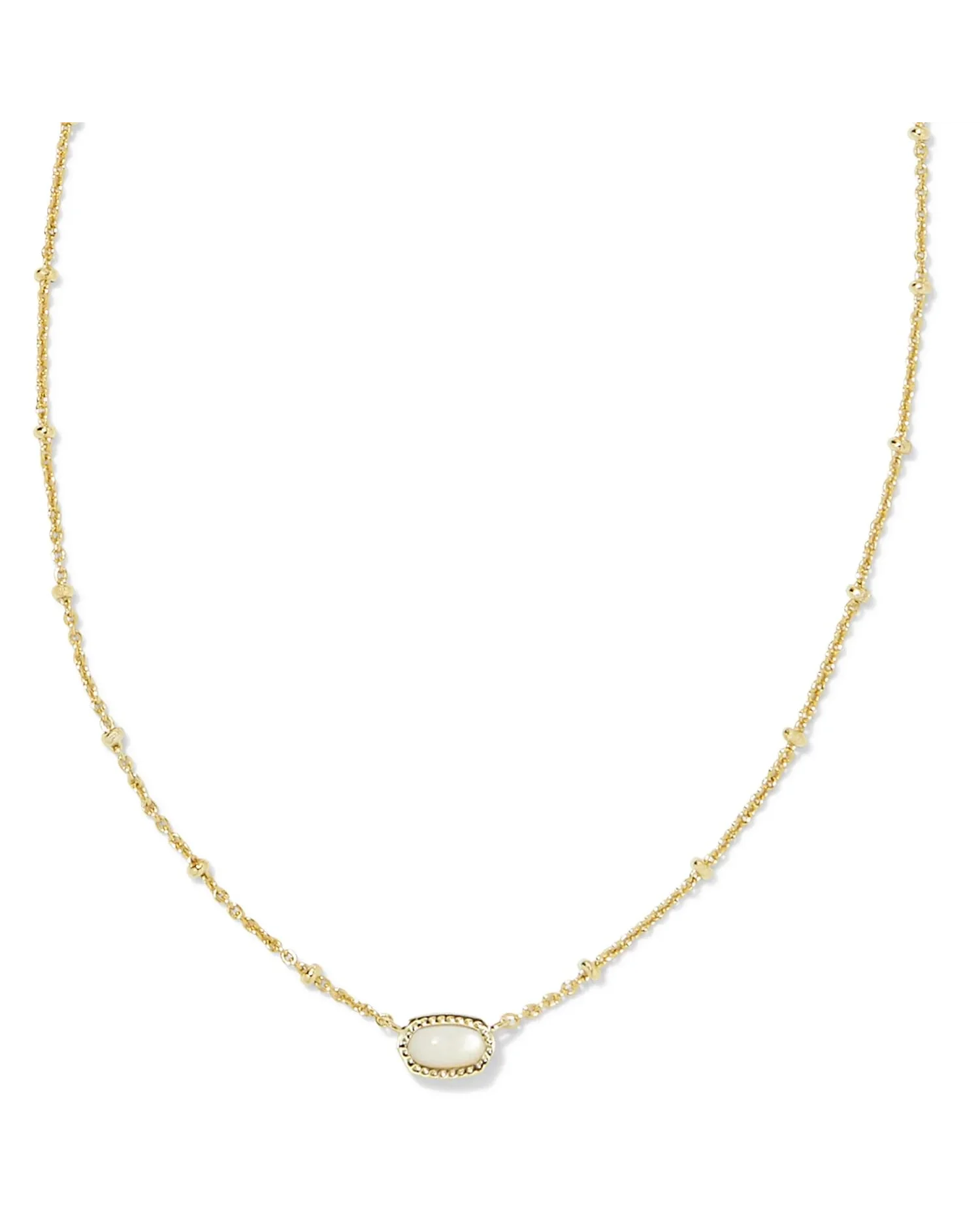Kendra Scott Mini Elisa позолоченный кулон с натуральным перламутром — золотистый