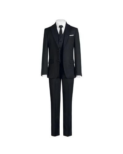 Marvelous World Boys' Formal Slim Fit Suit 5pc черный