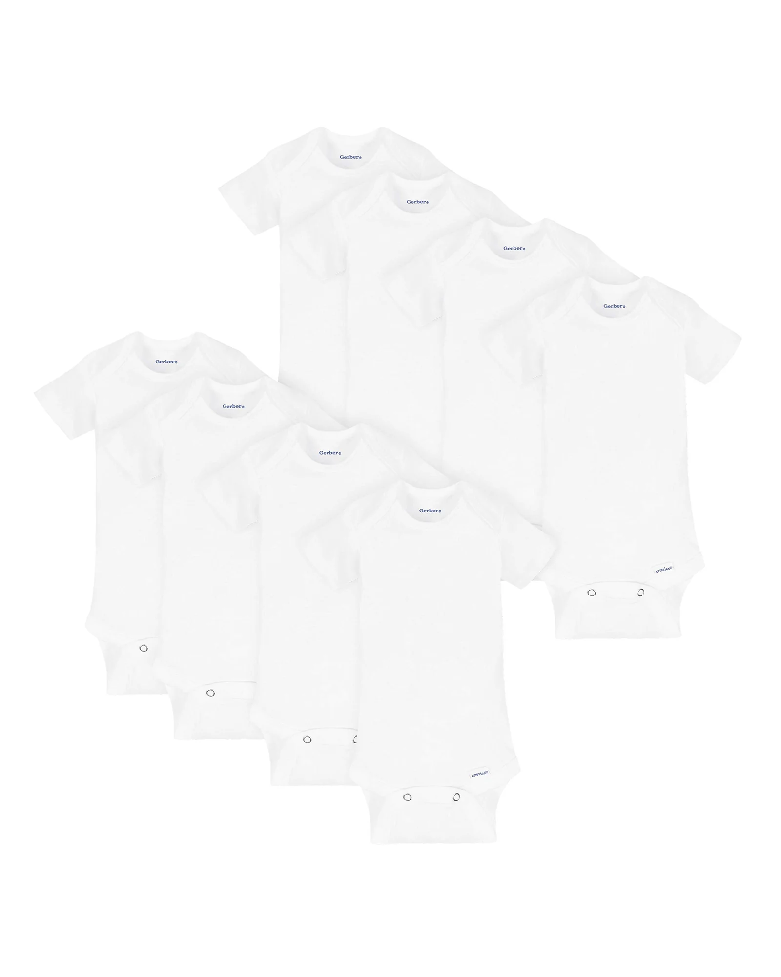 Боди Gerber 8-pack белые — белый