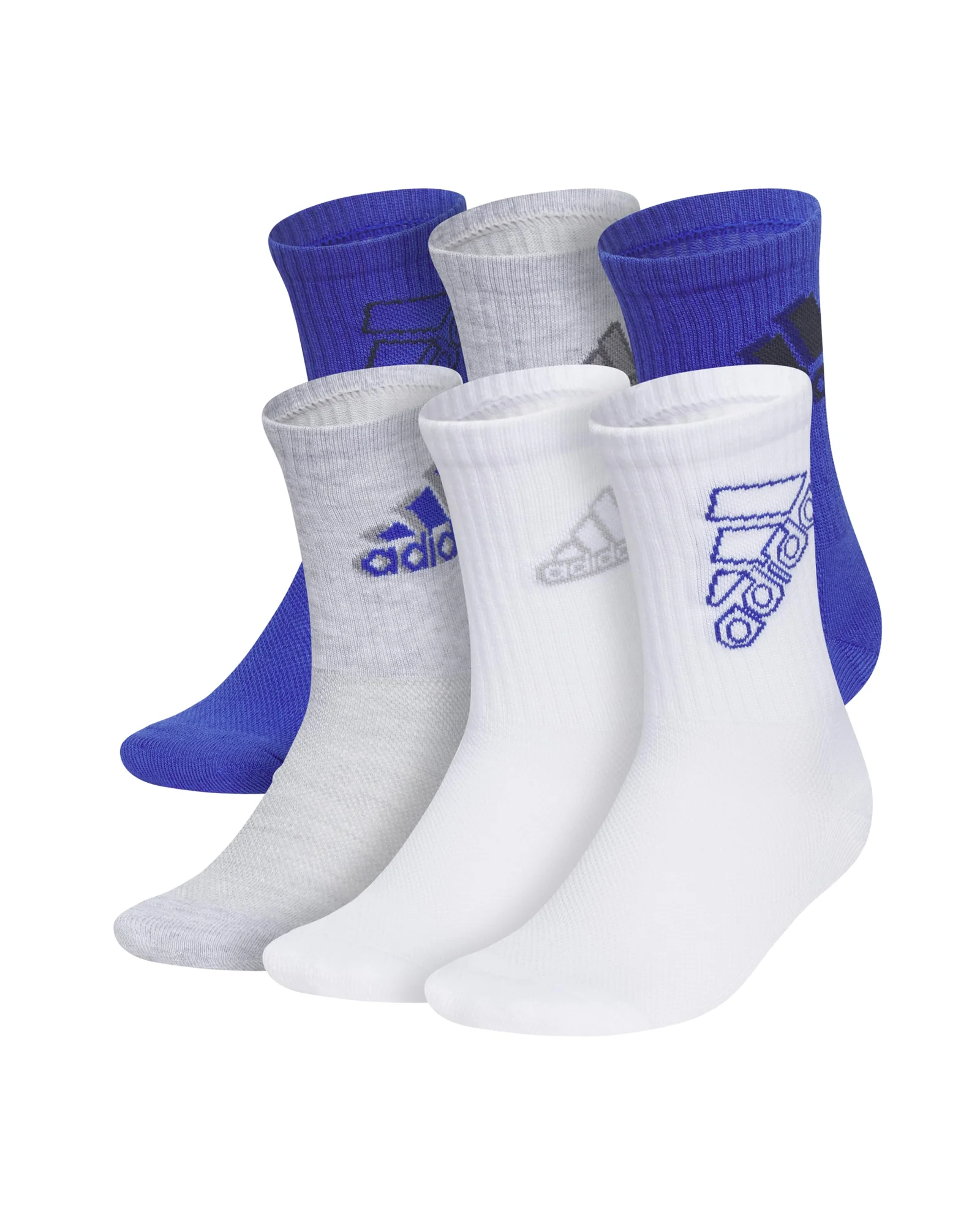 adidas носки детские cushioned crew 6 пар — 1