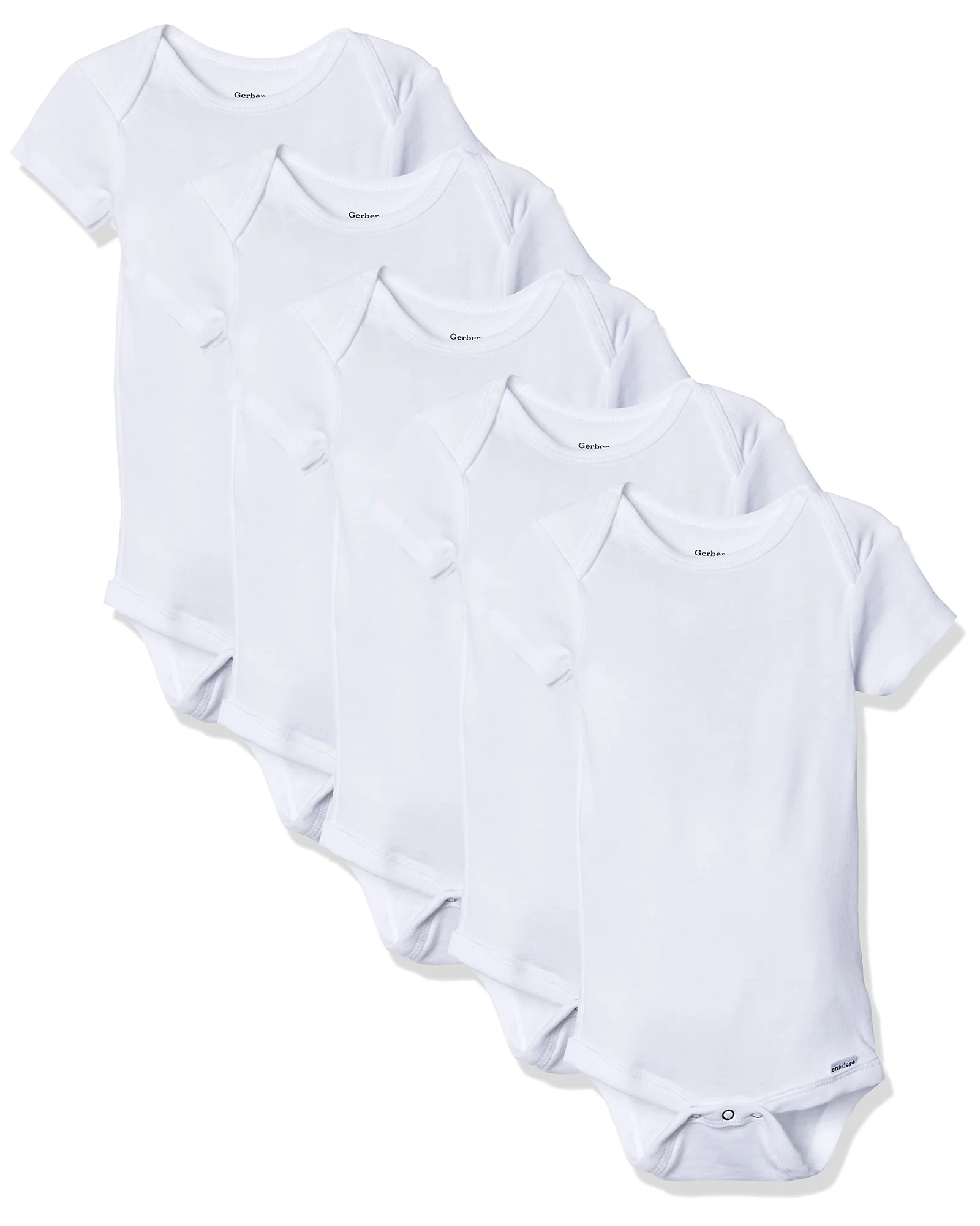 Gerber Baby 5-pack боди (белые) — белый