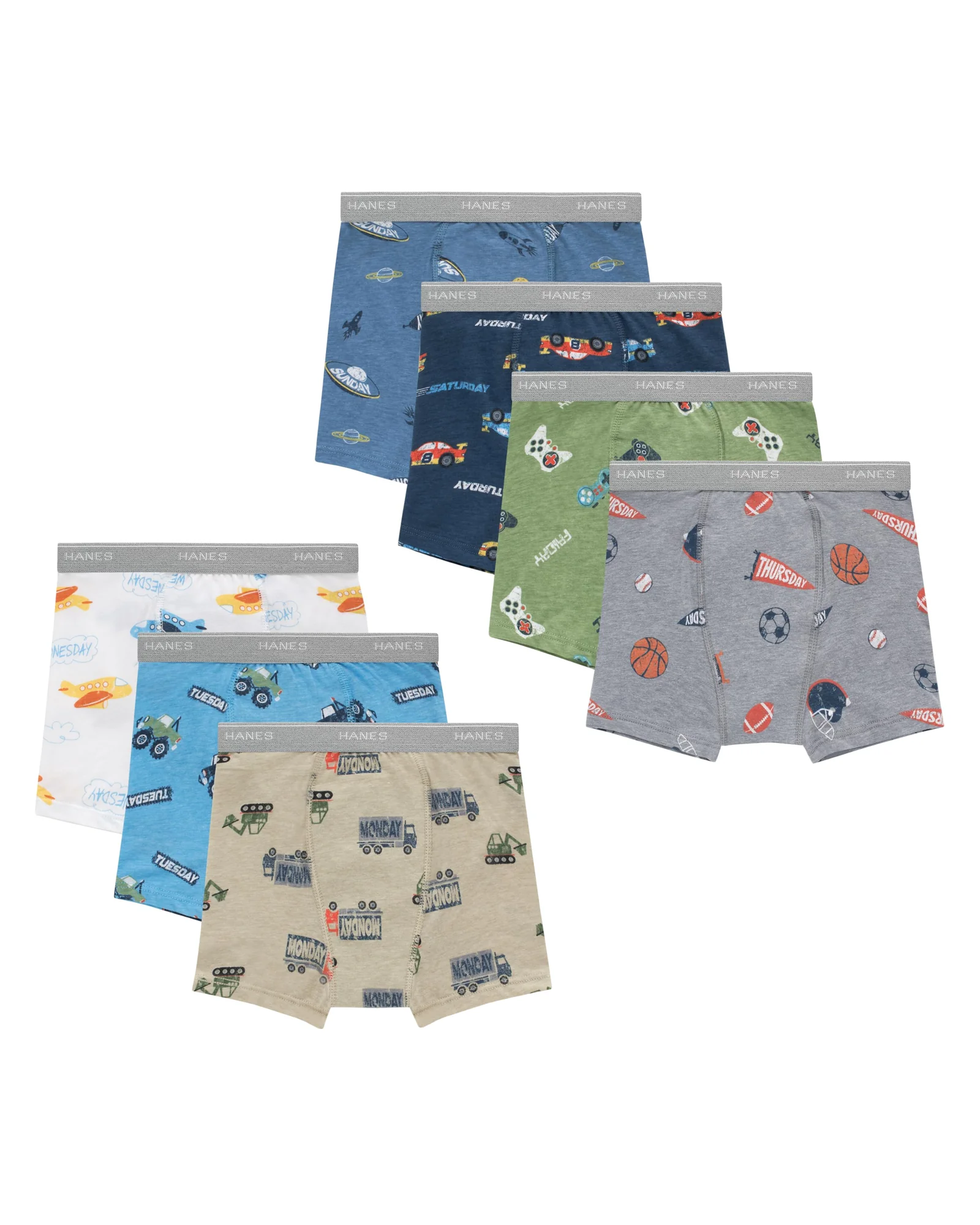 Hanes Boys' Potty Training Underwear, 7 шт — 1