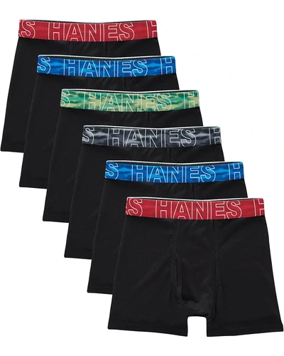 Hanes трусы боксеры для мальчиков 6 шт