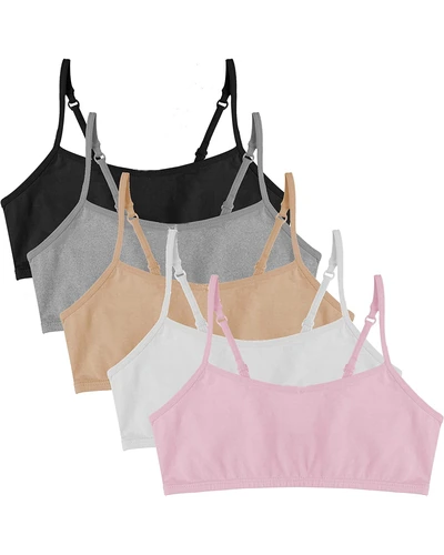 Popular Cotton спортивный комплект бюстгальтерей для девочек хлопок 5 шт