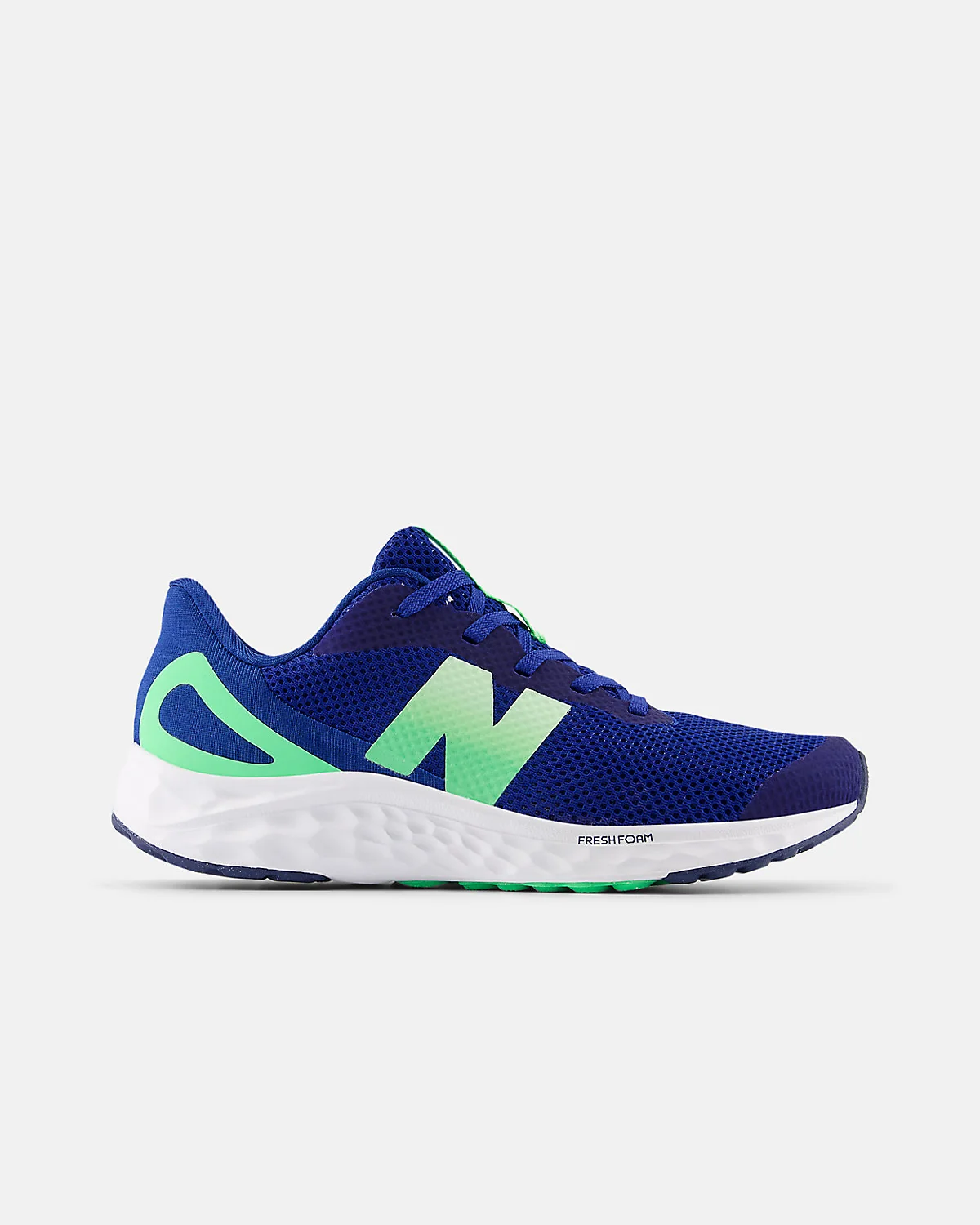 Кроссовки New Balance Fresh Foam Arishi v4 чёрные с оранжево-голубым акцентом
