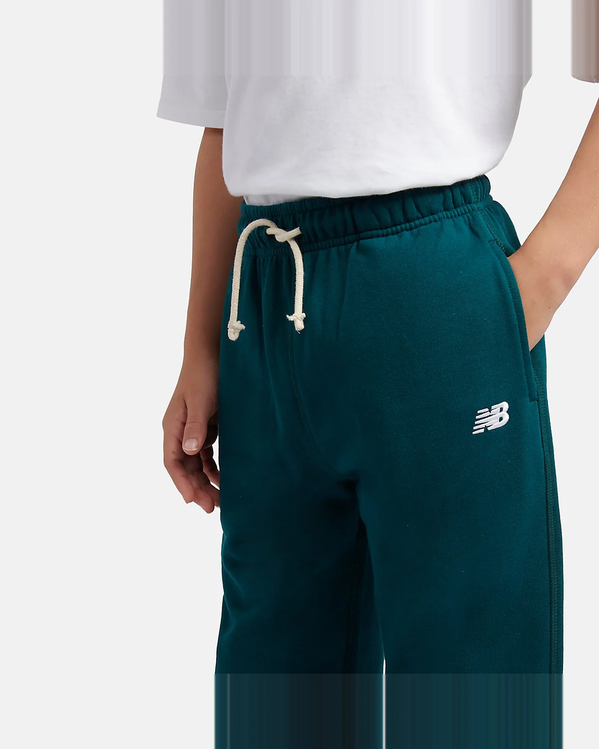 Джоггеры для мальчиков New Balance French Terry с логотипом — 4