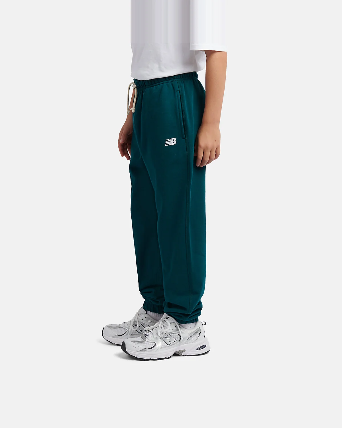 Джоггеры для мальчиков New Balance French Terry с логотипом — 6