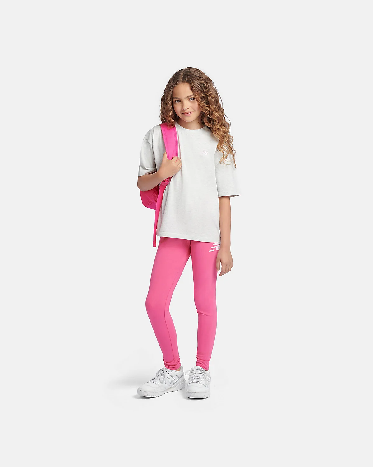 Леггинсы New Balance Stacked Logo для девочек — 3