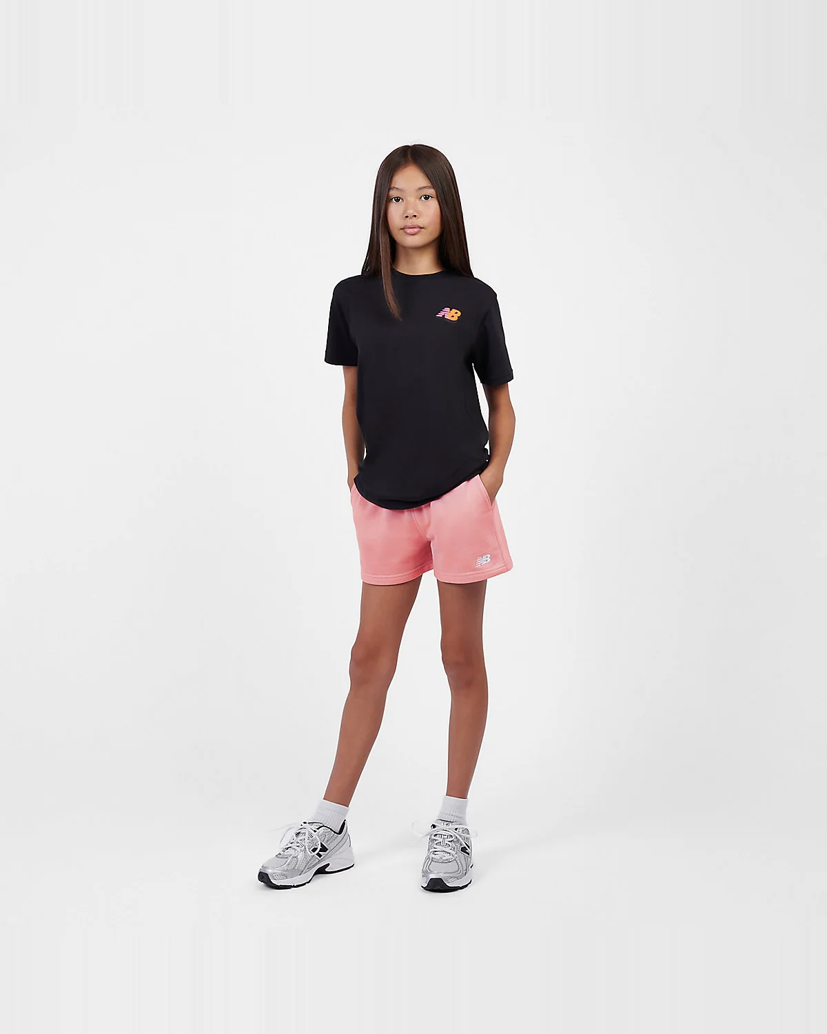 Шорты для девочек New Balance FT Small Logo — 3