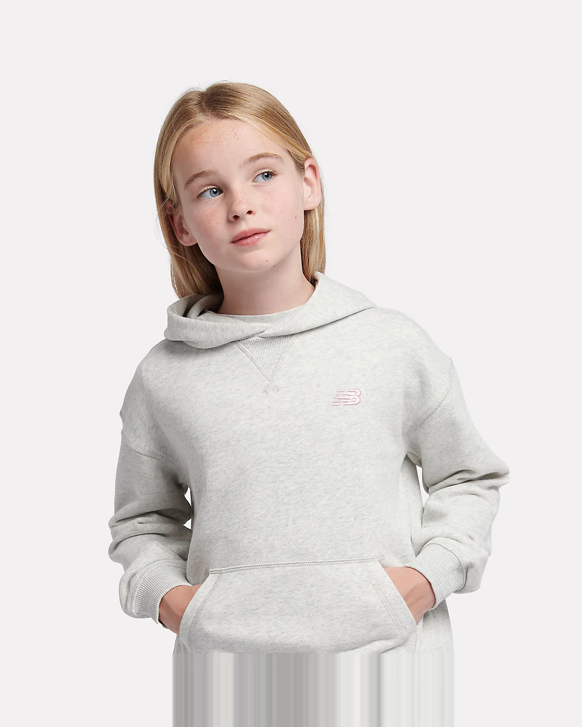 Худи для девочек New Balance FT Small Logo — 7