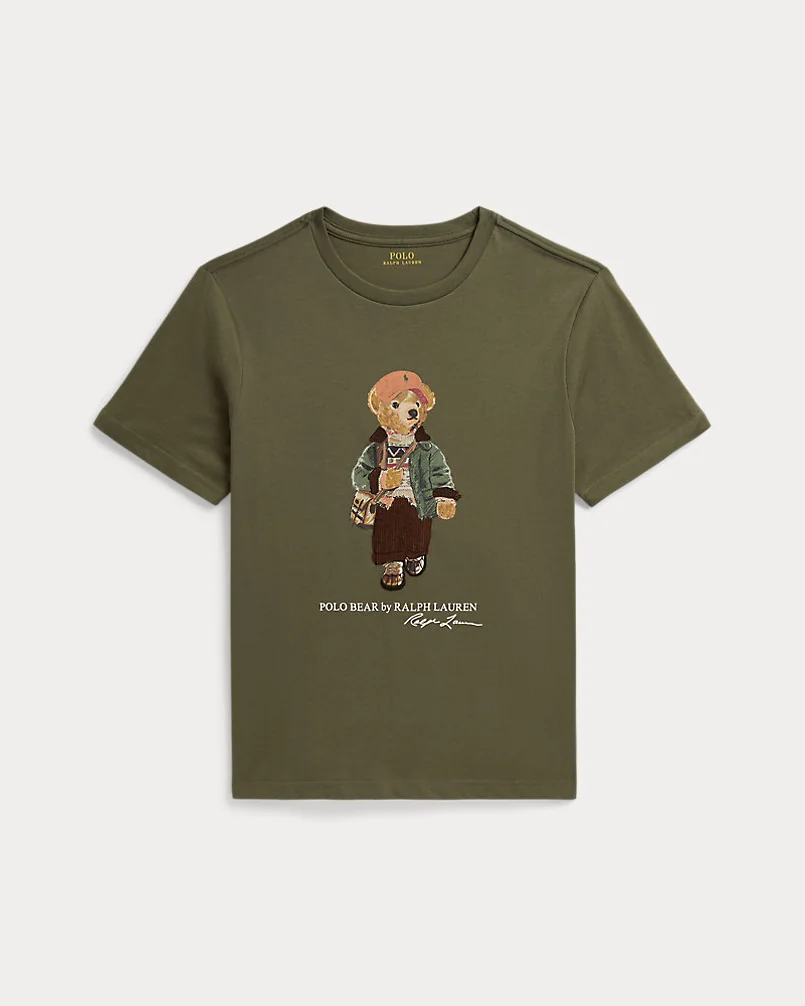 Футболка с принтом Polo Bear из хлопкового трикотажа — 1
