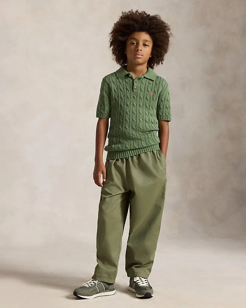 Широкие брюки Big Fit из хлопкового твила — 2