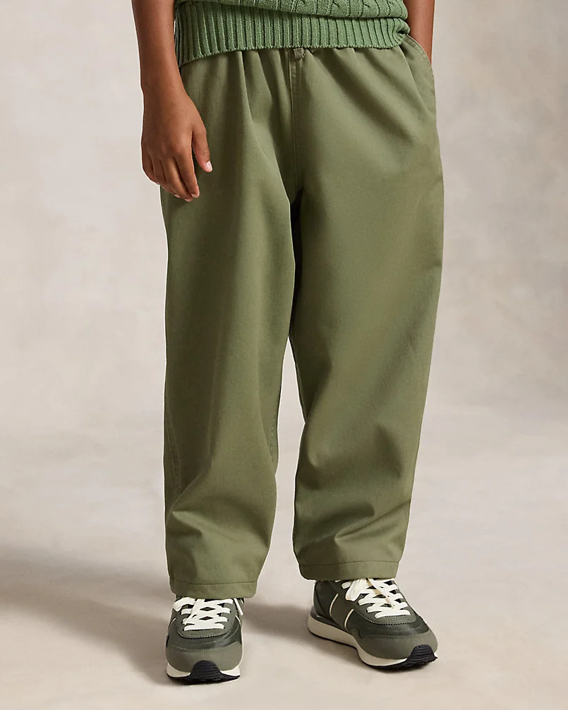 Широкие брюки Big Fit из хлопкового твила — 4
