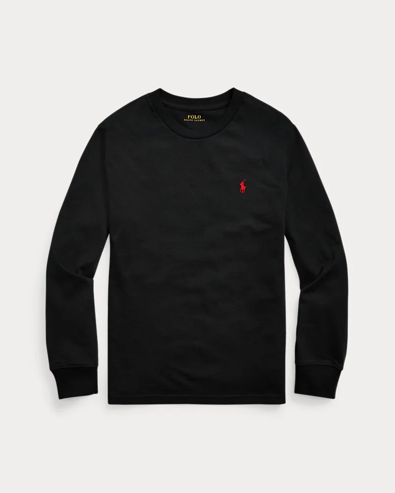 Футболка Ralph Lauren с длинным рукавом из хлопкового джерси — 2